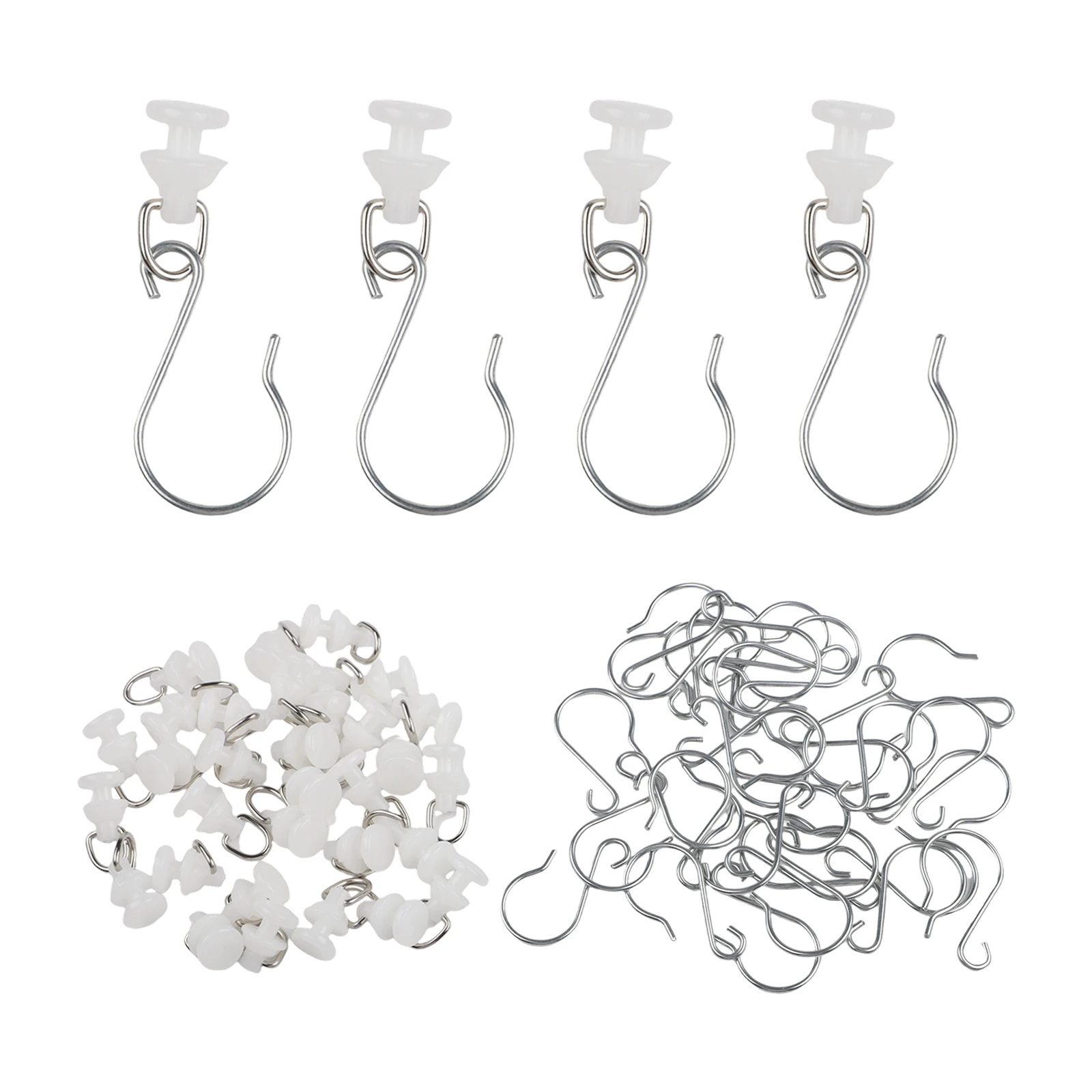 Home Decor Curtain System Installation Curtain Pulley Hooks Curtain Installation Complete Curtain Pulley Installation AS Shown