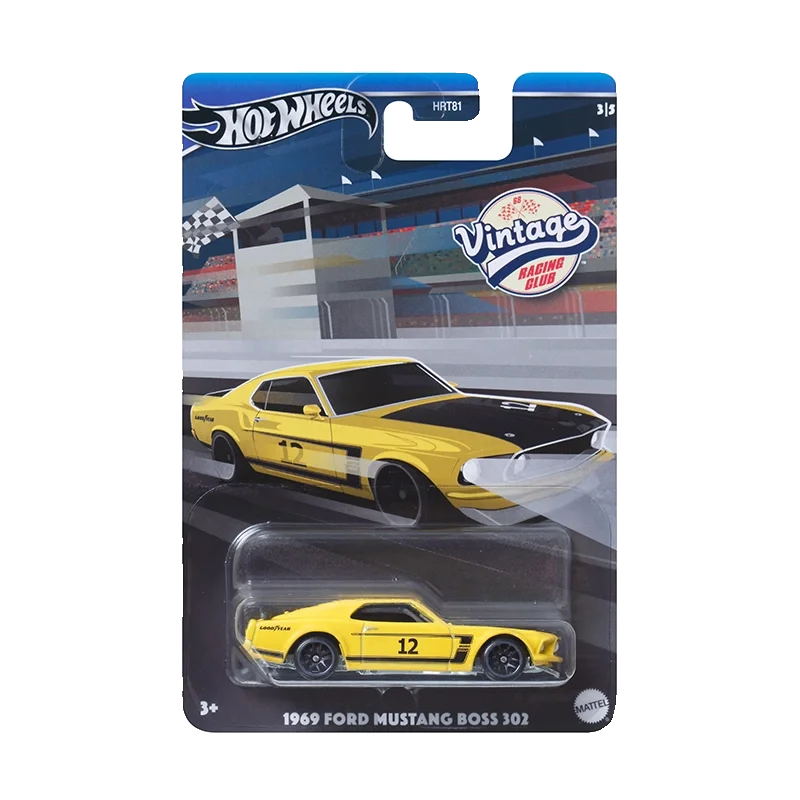 Original Hot Wheels Vintage Racing Club Vehicles Series Alloy Car Model Custom Ford Datsun 1/64 Diecast Boys Toys Mustang Toyota