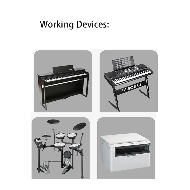 Drucker kabel konverter Typ C Buchse zu USB B Stecker Adapter E-Piano-Instrumente Midi verlängern Kabelst ecker für Tablet-Laptop – Detail 3