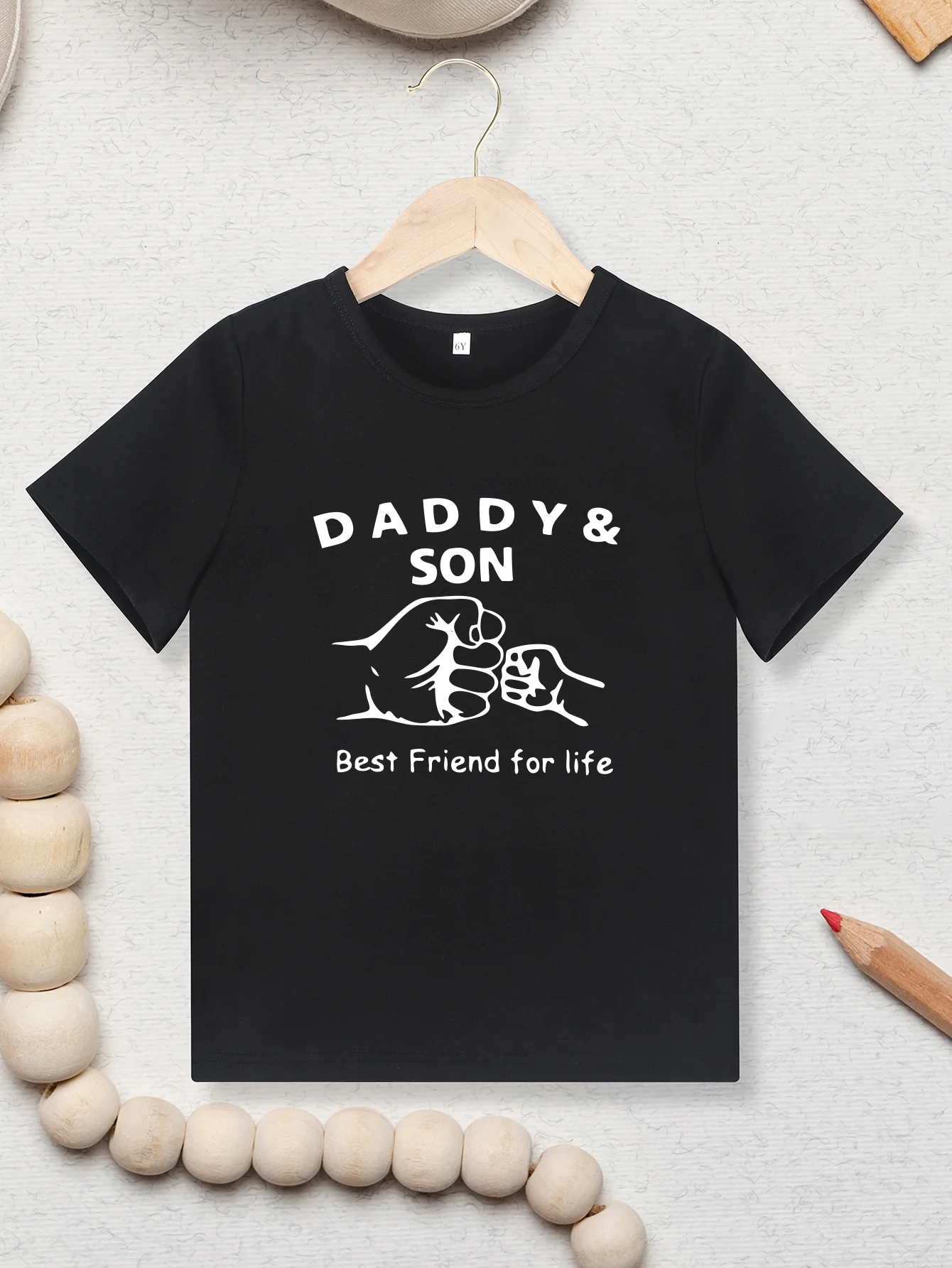 Daddy Son Printing Kids Summer T-Shirts New High Quality Child Cool Fashion Girls Boys T-Shirts Top Clothes