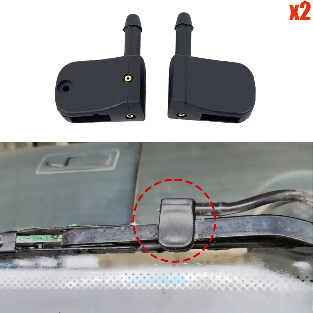 2 boquillas universales para limpiaparabrisas delantero, boquilla limpiaparabrisas, chorro de pulverización para mercedes-benz Vito W638 Sprinter para Ssangyong Rodius MK1