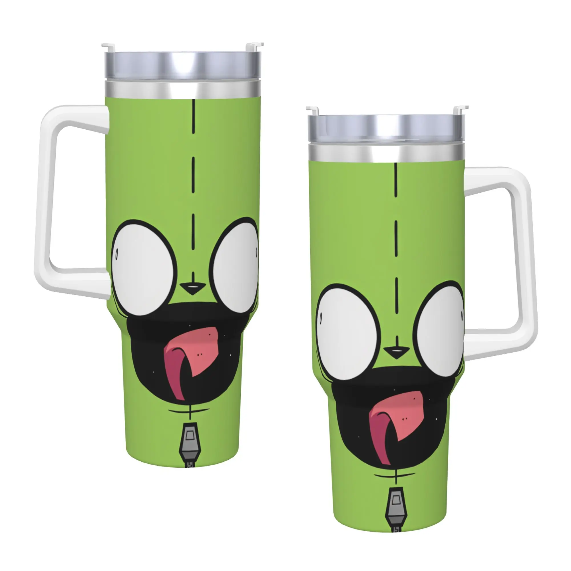 Stainless Steel Tumbler Gir Car Mugs With Straws Invaders Zims Hot Drinks Water Bottle Insulated Large Capacity Thermal Cups