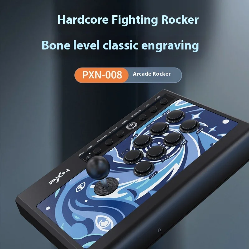 PXN 008 ستريت فايتر القتال عصا التحكم المخصصة أذرع التحكم في ألعاب الفيديو PS4 أندرويد التلفزيون التبديل البخار لعبة الملحقات USB توربو الكمبيوتر #2