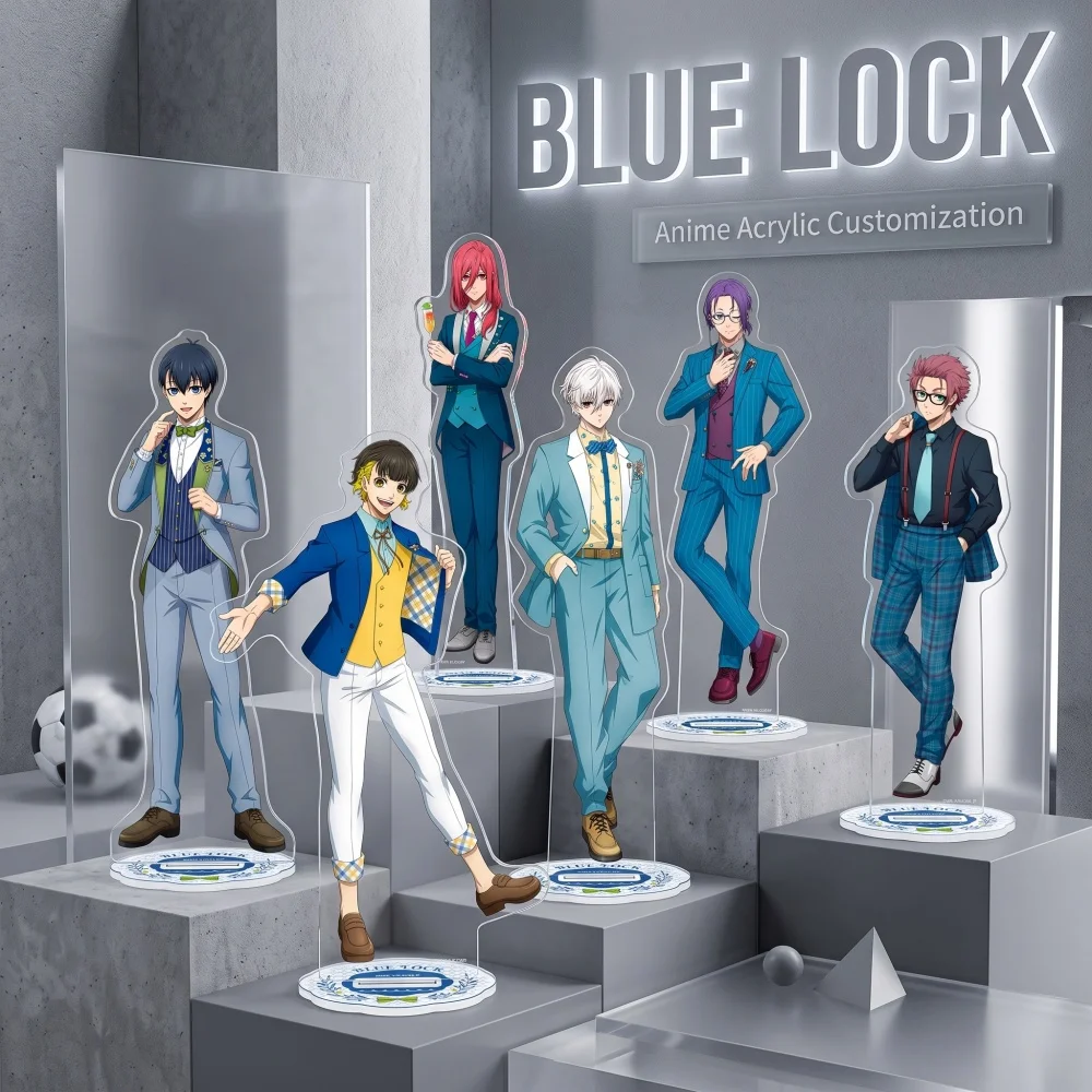 Blue Lock Acrylic Stand Keychain Yoichi Meguru Seishiro Rin Custom Image Available Figure Merch 2026 New