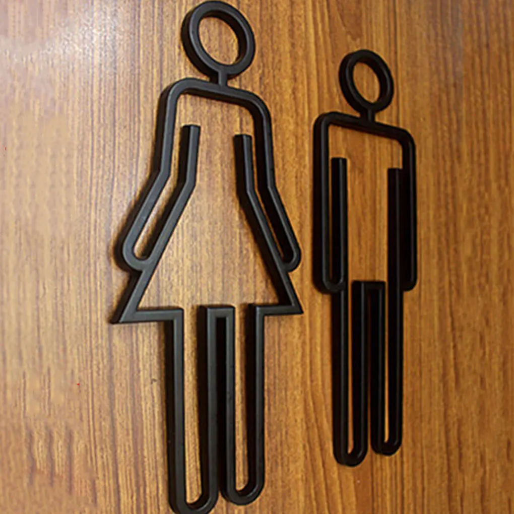 مؤشر باب المرحاض للحمام، أكريليك متين، خفيف الوزن وقابل للإشارة، تطبيقات واسعة ذهبية (النوع 2)