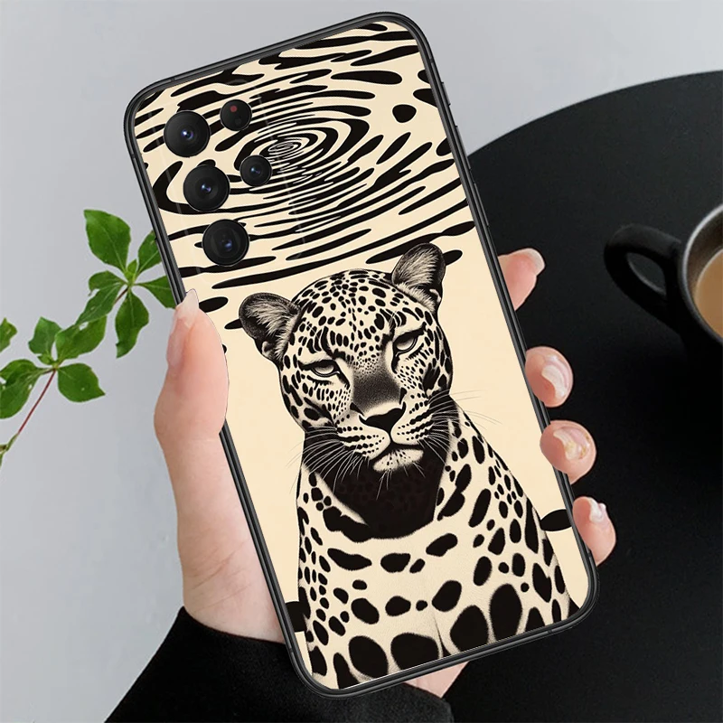 

Cheetah leopard panther Funda Phone Case For Samsung Galaxy S25 S24 S23 S22 S21 Ultra S24 S23 S22 S21 S25 Plus S24 S20 FE