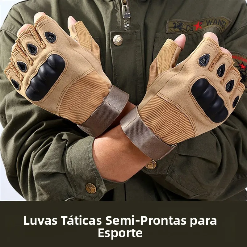 戦術戦闘用ハーフフィンガーグローブ、滑り止めパッド入りフィットネスジム用具、フルフィンガースポーツグローブ