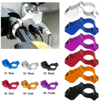 2pcs Universal Motorcycle Bike ATV rear View Mirror Bracket Mount Adapter Holder Clamp Screw CNC Aluminum 22mm 7/8\