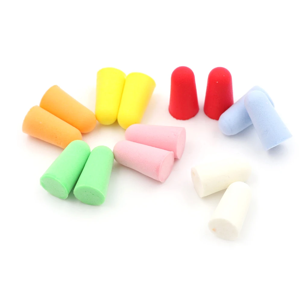 20pcs PU Foam Ear Plugs Anti Noise Snore Earplugs Comfortable For Study Sleep