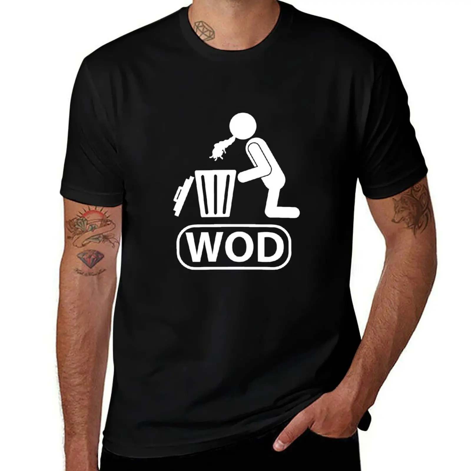 Funny WOD Fitness Gym Healthy living T-shirt Mens Women Weightlifter Work out Crossfitters T-Shirt