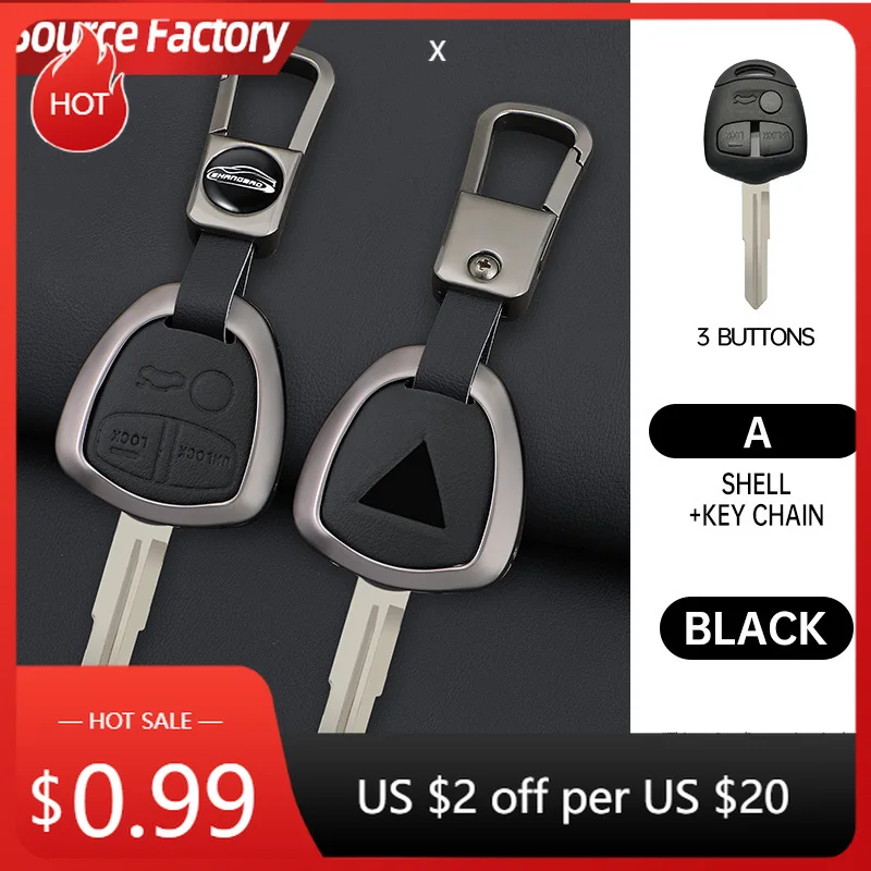 

Автомобильные наклейки, автомобильный откидной/складной чехол-держатель для ключей, чехол для Mitsubishi Lancer EX Evolution Grandis Outlander Triton Pajero ASX