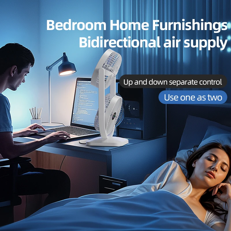 USB Charging Desktop Fan Portable Rotatable Desktop Electric Fan Suitable For Outdoor Picnic Student Dormitory Office Home Use