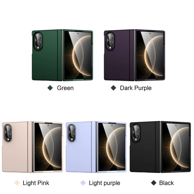 For Samsung Galaxy Z Fold 4 5 6 7 8 Phone Case Touch Feeling Bracket Folding Anti-fall Full Protection Cover for Z Fold 8 Ultra