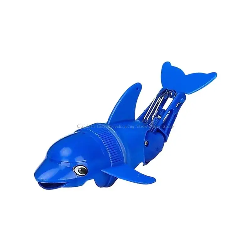 Interactive Dolphin Bathtub Toy Moving Water Rollover Game For Children 3 Years Up Black Design