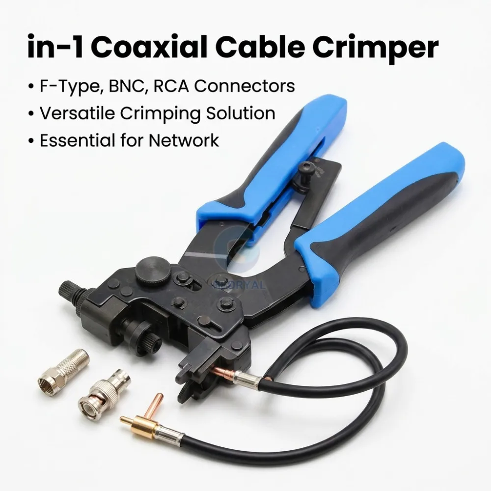 TL-H510B 0.5-6MM2 PROFESSIONAL COMPRESSION CRIMPING TOOLS For Crimping F,BNC,RCA,RG 59, RG6 F type cable pliers