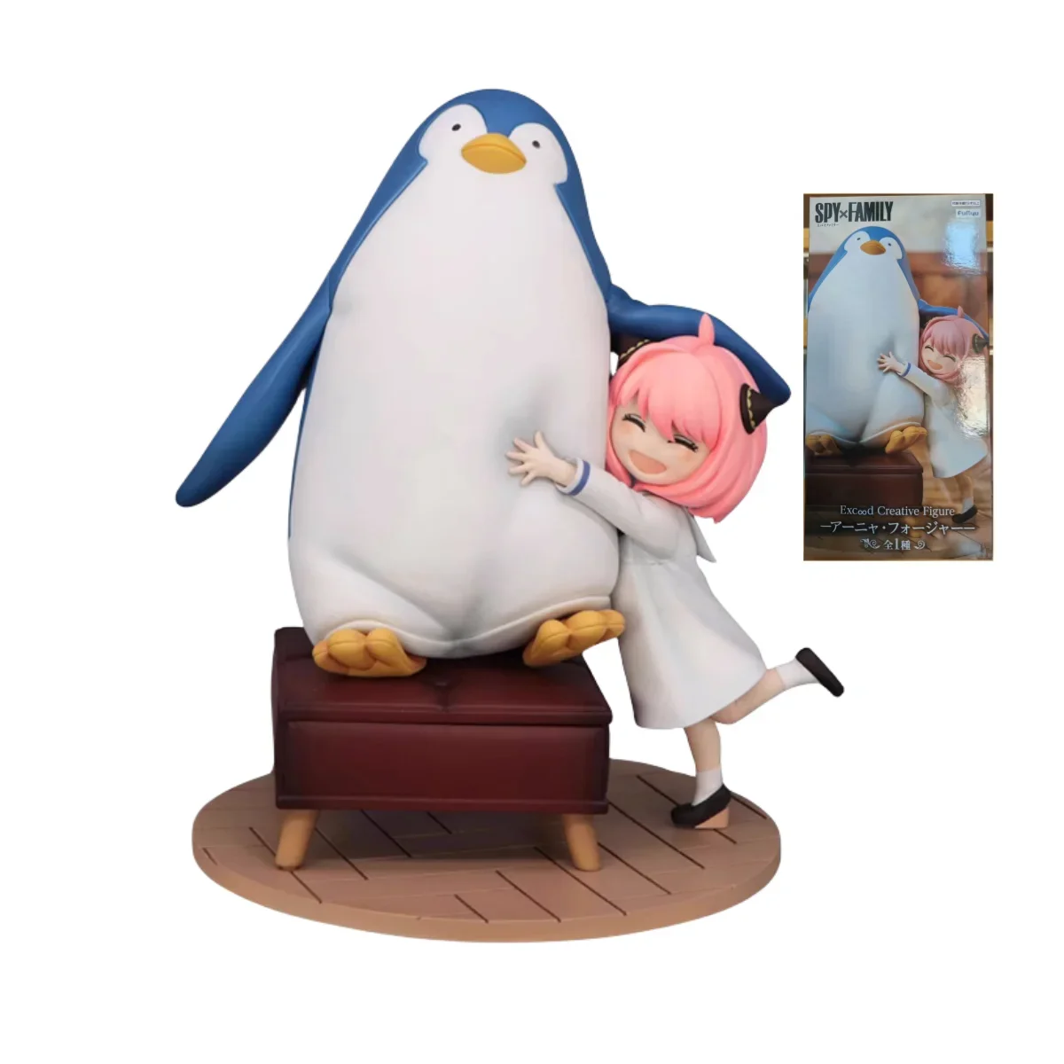 In Stock FURYU EC SPY×FAMILY Anya Forger Penguin Exc∞d Creative Figure PVC Anime PeripheralThe Perfect Gift for Children's Toys