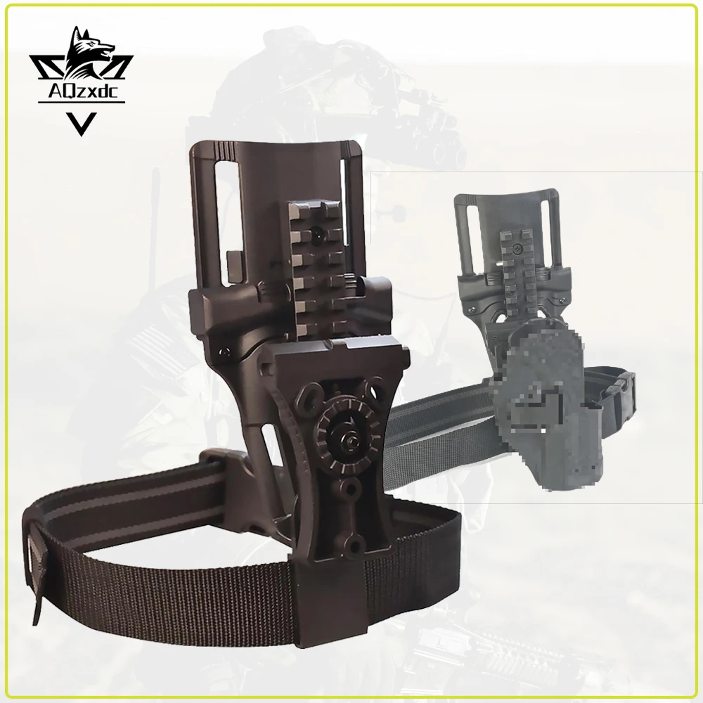 

Tactical Drop Leg Adapter Adjustable Drop Leg Mount Platform Leg Shroud Adapter for Holsters Magazine Pouches Quick Locking Gear