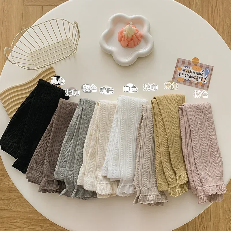 Girls Leggings Spring Autumn Solid Color Children Leggings New Pants Wholesale 1-10Yrs Baby Girl Children Pantyhose Stockings