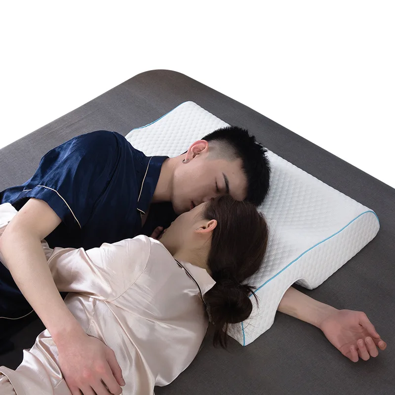 

Couple Pillow Orthopedic Memory Foam Protect Cervical Vertebra Release Arm Pain Pressure Pillow for Side Sleeper