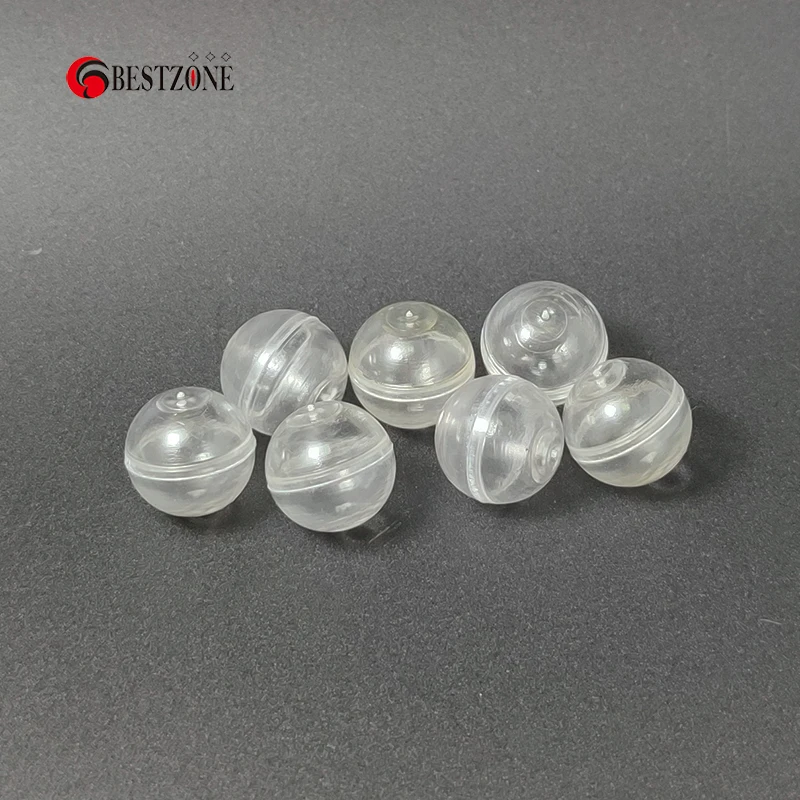 50Pcs 0.59Inch Mini 15Mm Zeer Kleine Clear Transparantie Plastic Ps Capsule Speelgoed Verrassing Bal Tiny Container Maken dingen Model