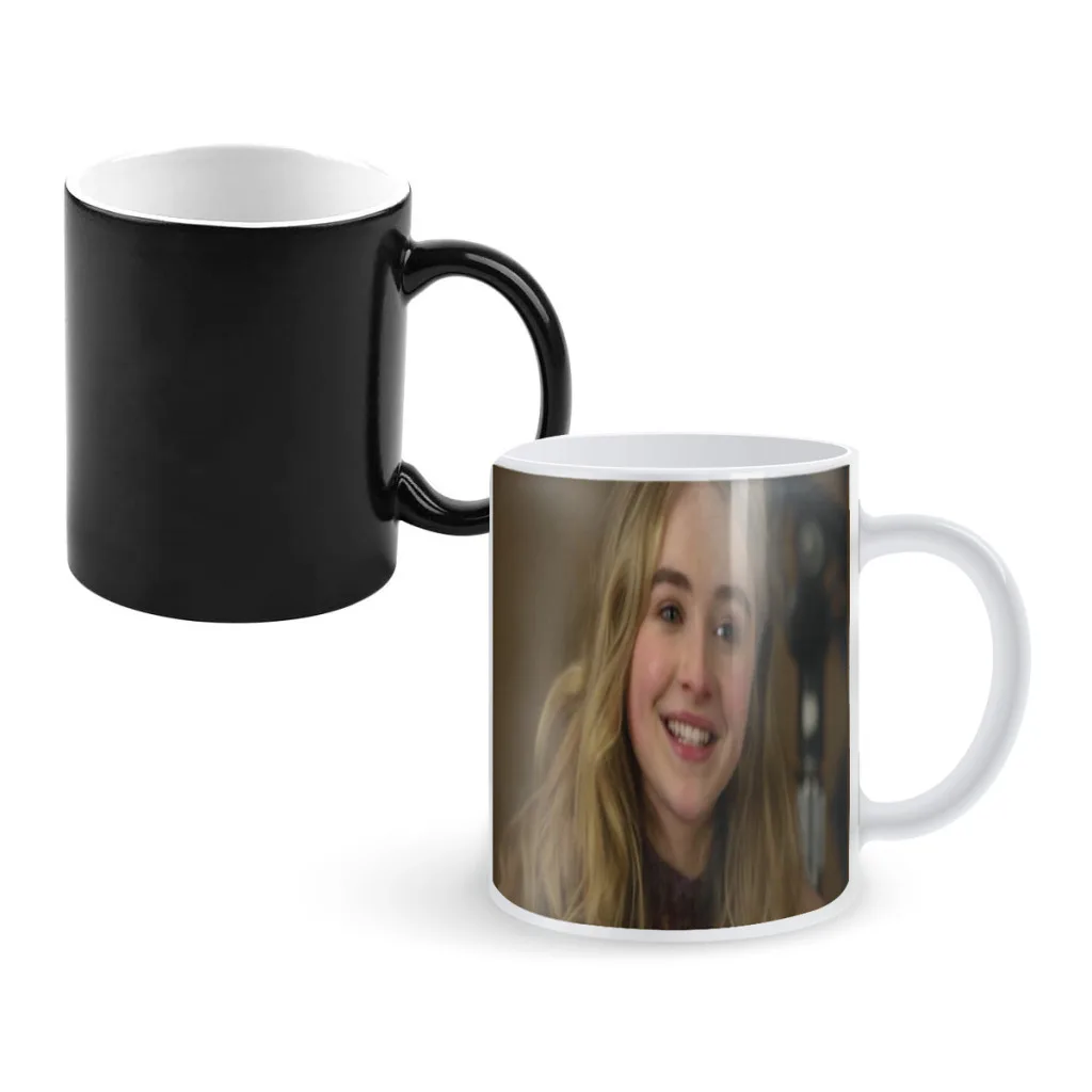 

Singer S-Sabrina Ann Lynn C-Carpenter Newest Design Coffee Mugs Heat Color Changing Milk Tea Cup Colorcup For Birthday Gifts