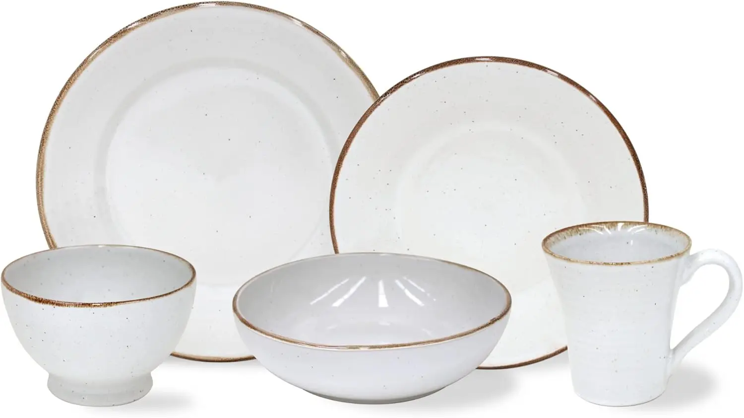 

Услуги по установке места из керамического камня, 5 предметов для 1 года — коллекция Сардинии, белый | Набор столовой посуды для микроволновой печи и посудомоечной машины