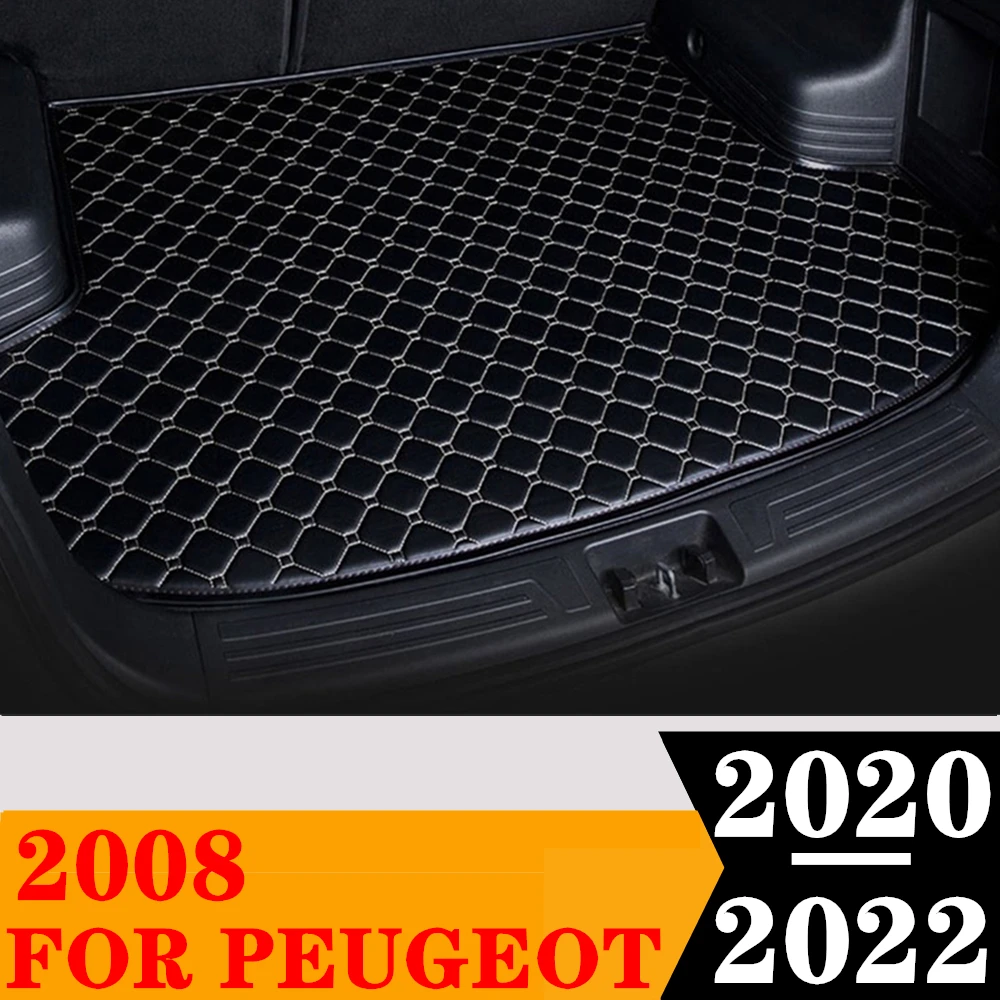 

Коврик для багажника автомобиля для Peugeot 2008 2020 2021 2022, задний поднос для груза, багажник, защитный коврик для багажа, коврик, внутренние автозапчасти