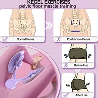 Kegel Pelvic Floor Muscle Trainer - Pink, Fit for Thigh Muscle Training, Home Gym Fitness Equipment for Women