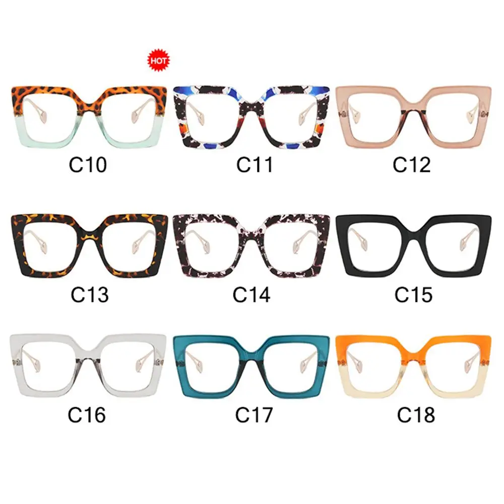 Women/Men Gaming Metal Square Fram Anti Blue Light Glasses Eyewear Oversized Sunglasses Goggles