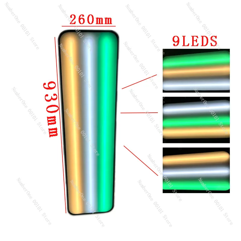 Car dent repair tool 9 color adjustable led strong magnetic tape leveling light dent dent detection repair