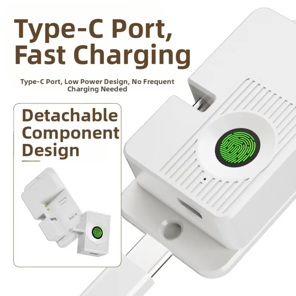 

Fingerprint Drawer Lock Smart PunchFree Design for Child Safety Compatible with Refrigerator Cabinet and Furniture