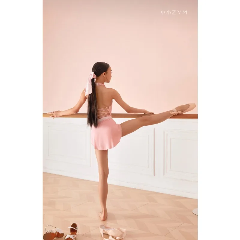 فستان باليه بنصف تنورة مخصصة لممارسة الرقص اللاتيني للفتيات تنورة متدفقة 25033