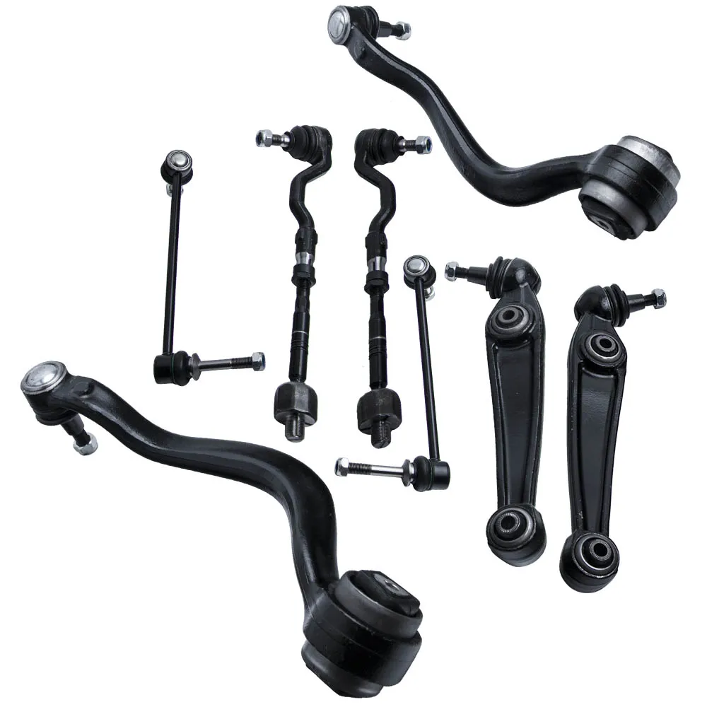 8pcs Front Rear Lower Suspension Wishbone Control Arms Kit For BMW X5 X6 E70 E71 E72