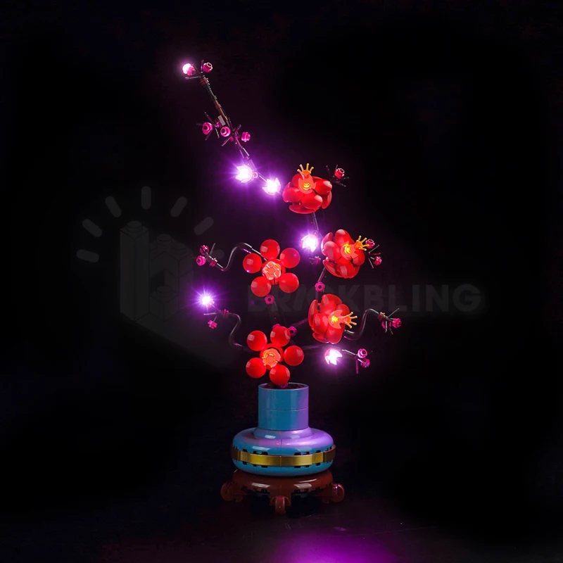 Brick Bling LED Light 10369 Set Suitable for Plum Blossom Building Blocks Gift (Lighting Accessories Only)
