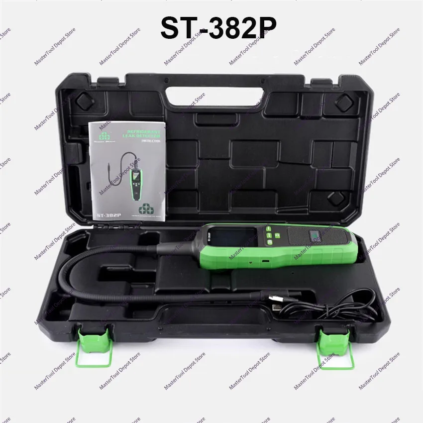 High Sensitivy ST-382P Automotive Coolant Leak Detector Air Conditioner Automotive Refrigerant Freon Leak Detector 3000mAH