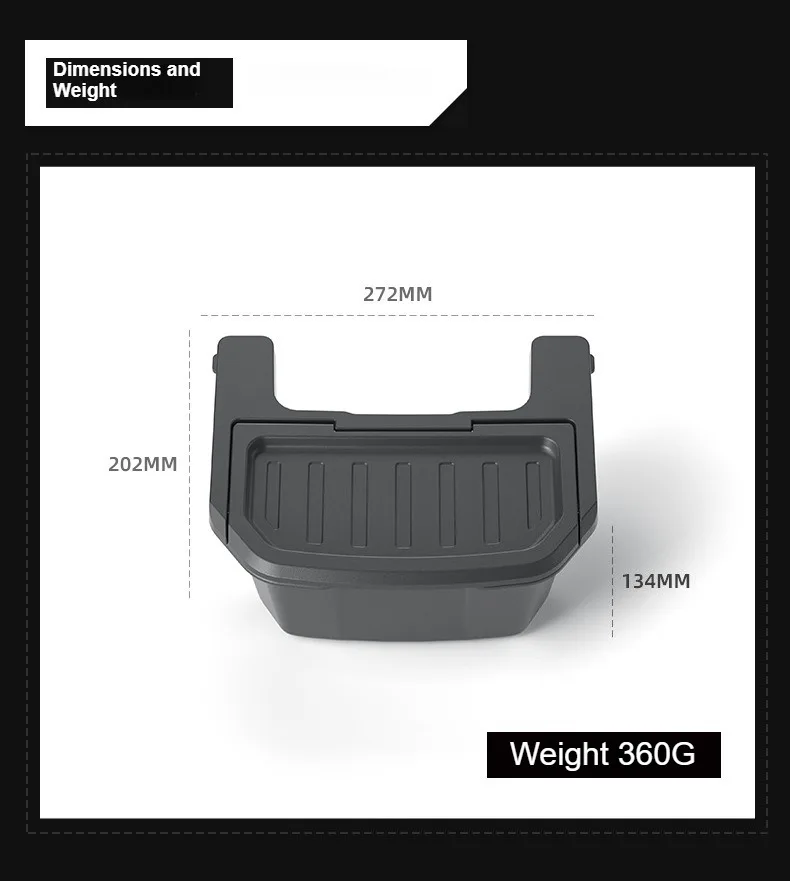 Für Tesla Model YL Sechs Sitze 2026 2025 Armlehnenboxen Aufbewahrungsboxen Auto-Heckabfalleimer Organizer Auto-Innenausstattung TP – Detail 8