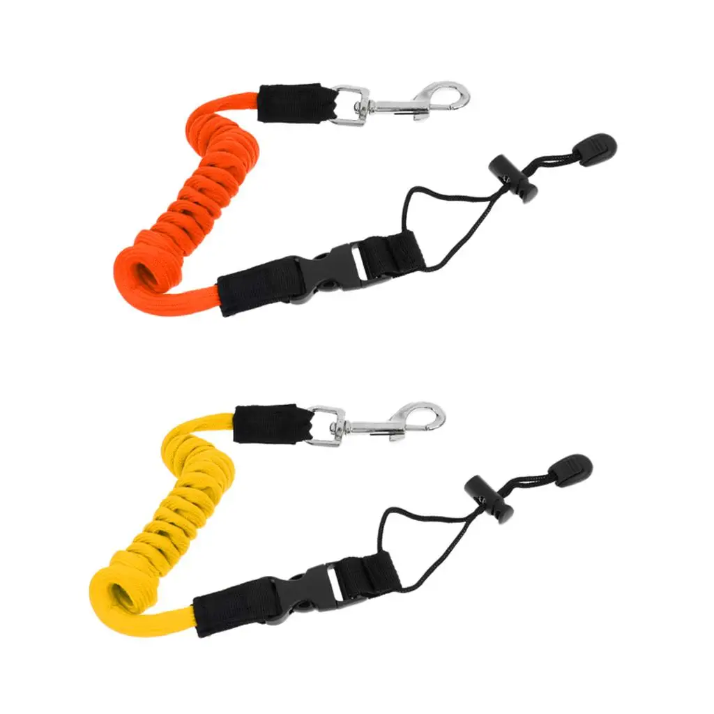 

Kayak Paddle Leash TPU Coiled Cord Secure Fishing Rod Lanyard Safety Accessories for Kayak Canoe Boat
