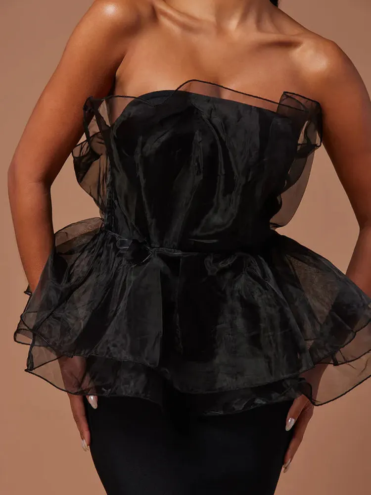 Ele Bla robe sans bretelles longueur au sol mariage Par Dr coréen Sle taille moyenne jupe longue à fermeture éclair pour divers Ocns