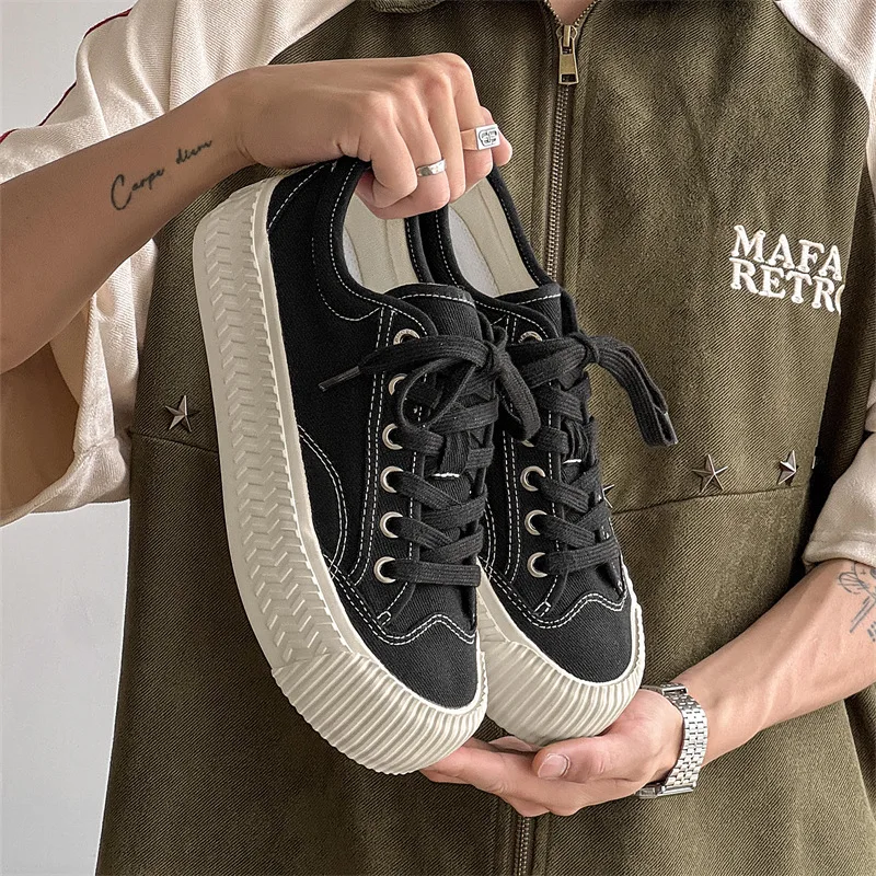 

Fashionabl Men's Shoes Comfortable Breathable Men's Sneakers and Casual Shoes Trend Platform Bread Shoes for Men Tenis Masculino