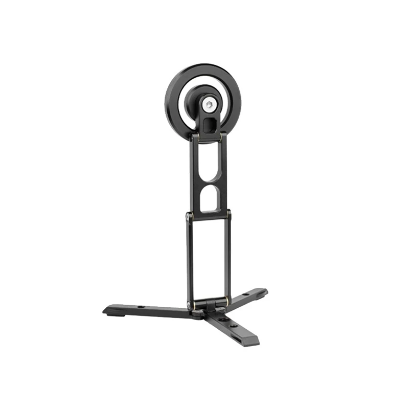 โทรศัพท์แม่เหล็กแบบพับได้ขาตั้งขาตั้งกล้อง Selfie Stick เดสก์ท็อปผู้ถือโทรศัพท์แม่เหล็กสําหรับการถ่ายภาพวิดีโอ Vlog Livestreaming