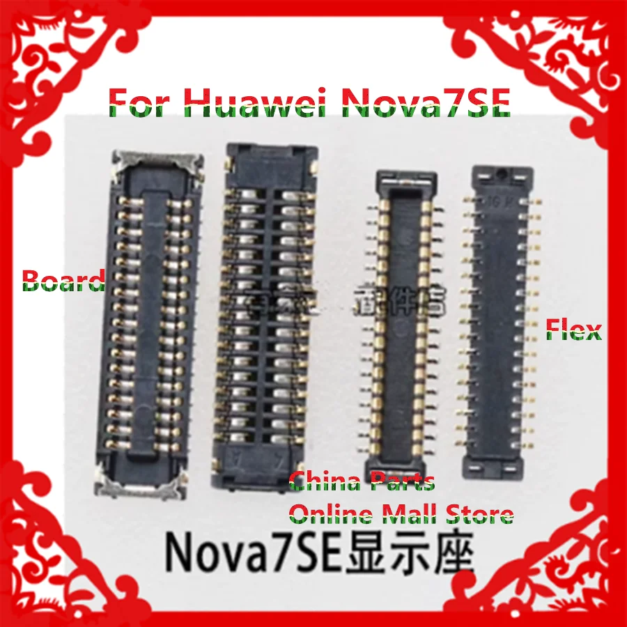 For Huawei Nova7SE motherboard display sub-wire connector 34-pin