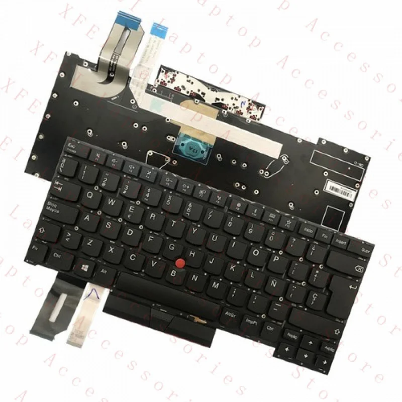 F For Lenovo Thinkpad T490s T495s New Keyboard Backlit Laptop SP/IT/FR/GR/UK cnxx