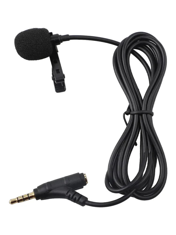 Кабельный микрофон 1,5 м для простой настройки, всенаправленный микрофон с зажимом, длина кабеля 1,5 м, четкий звук, захват