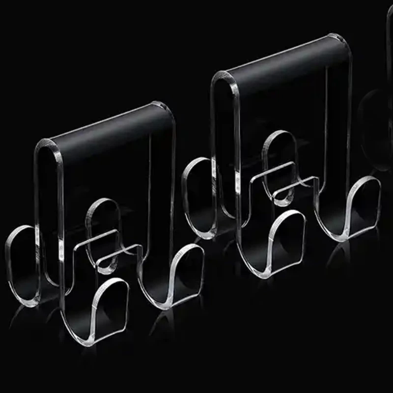 Thick Glass Door Hook Strong Adhesive Acrylic Shower Hanger Transparent Towel Bathrobes Hangings Hook Bathroom NEW arrival