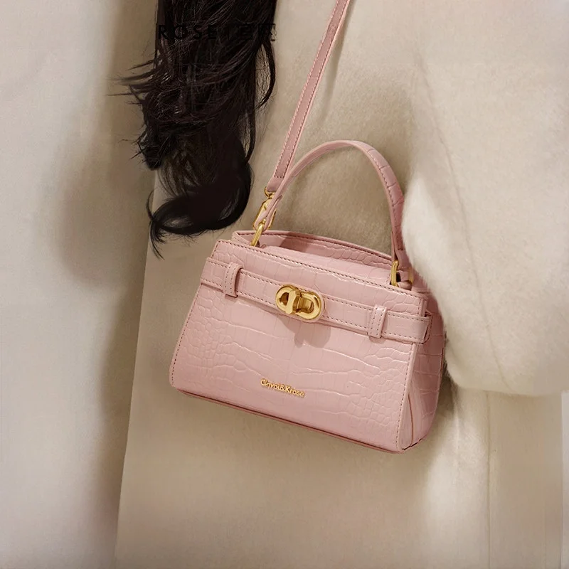 Pink Crossbody Bag Women's Handbag Smallck Flagship Store 2026 New Style  Bag Fashionable Soft Leather Daily Use