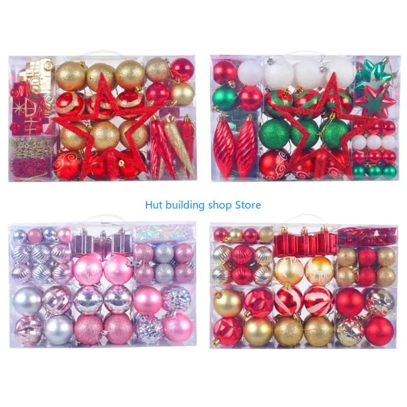 

T21C Christmas Ball Ornament 102pcs/box Christmas Tree Decoration Hanging Pendant