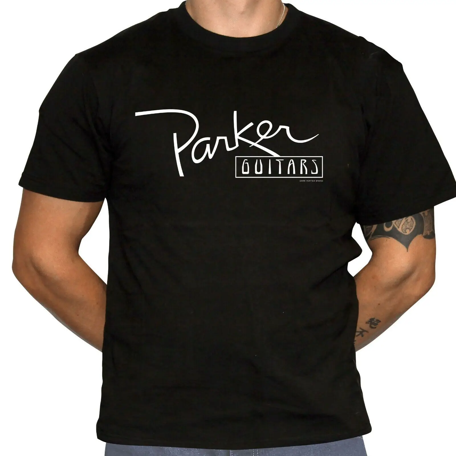 

Parker Guitars Logo T-Shirt - Defunct Guitar Brand - 100% Preshrunk Cotton Shirt