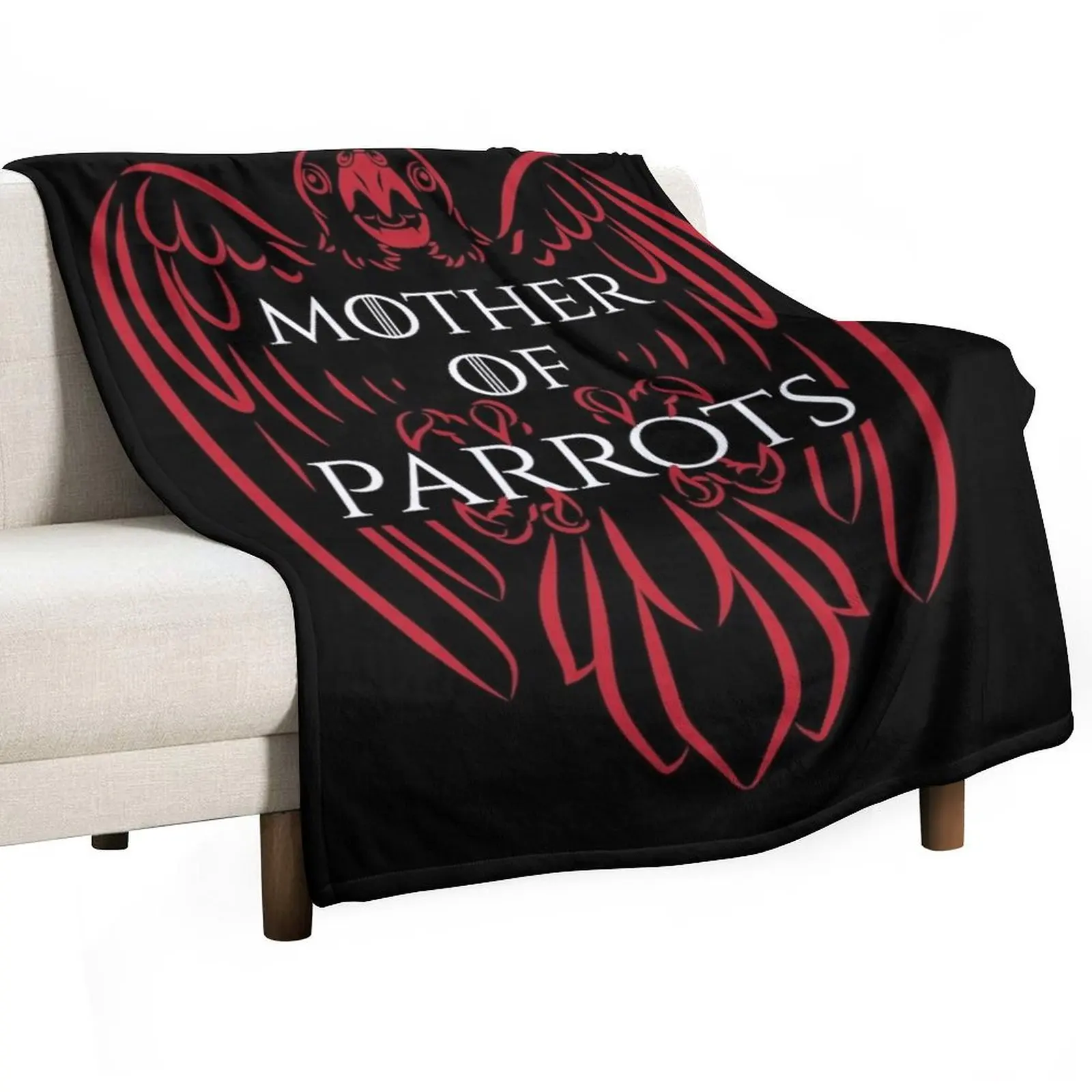 

Mother of Parrots Throw Blanket Soft Big Soft anime Blankets