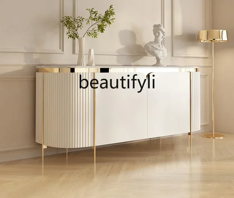 

Asmt14 New Italian light luxury door cabinet modern simple marble dining side cabinet