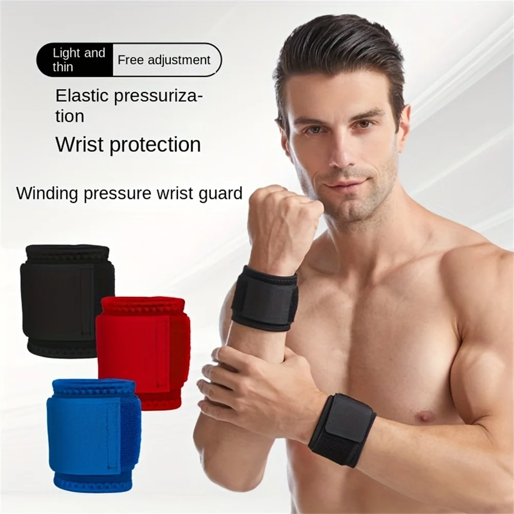 Single Wrist Guards Sports Wrist Guards Wristbands Badminton Basketball Thin Winding Pressurised Volleyball Fitness Guards 1PC